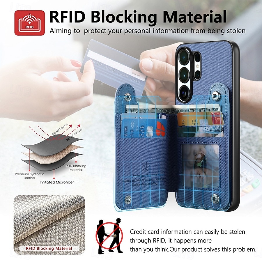Phone Case For Samsung Galaxy S26 S26 Plus S26 Ultra Back Cover with Stand Holder Ring Holder Ring Buckle Retro TPU PU Leather 2026 - $17.99 –P12
