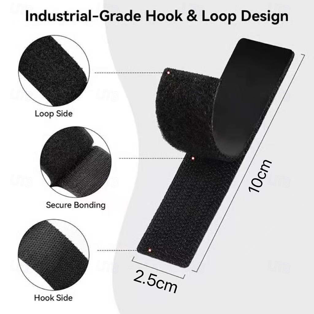 50 יחידות סרט וו ולולאה עמיד לשימוש חוזר עם גב דבק חזק - ללא צורך בקידוח, הסרה ללא נזק - אידיאלי לתליית תמונות, שלטים, מודעות - מתאים לשימוש בבית, במשרד ובסדנה 2026 - $16.99 –P2