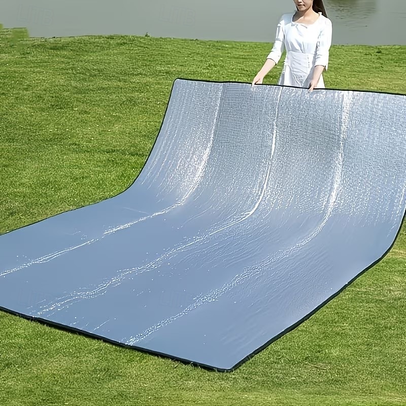 Extra-Large Waterproof Camping Mat, 240cm/94.48in * 240cm/94.48in Portable Foldable Outdoor Picnic, Tent, Beach & Park Mat - Moisture-Proof, Camping, Picnic, & Outdoor Adventure Essential 2026 - $17.99 –P3