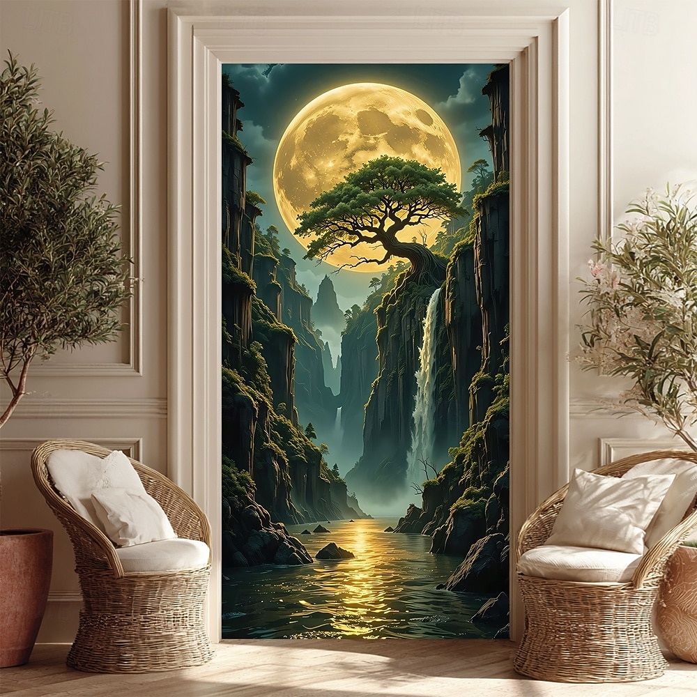 Affischer Dörrskydd Utomhus banderoller 森林 3D Fest Studentboende Tonårsrum Killar Man Cave Frat Sovrum Bakgrundsfotografering Ytterdörr Heminredning 2026 - $17.99 –P3