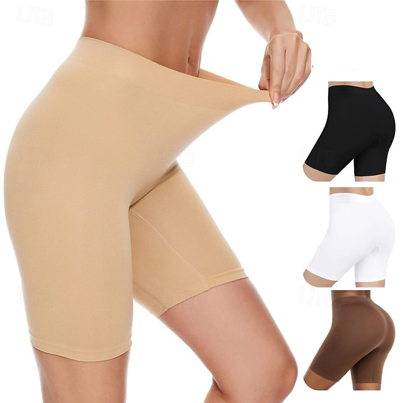 Mulheres Cintas Treinador de cintura Moda Sensual Casual Cor imaculada Patchwork Calção Diário Casa Férias Preto Branco Rosa Marron Cáqui Verão Primavera Outono Normal de 2026 por $9.49 –P1
