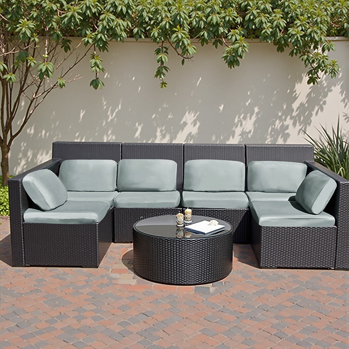 8 stk. stretchputetrekk til terrasse, vanntette sofatrekk til utskifting, utendørs sofa &sofatrekk, putetrekk til utemøbler, vaskbar gjenbrukbar møbelbeskytter 2026 - $49.99 –P5