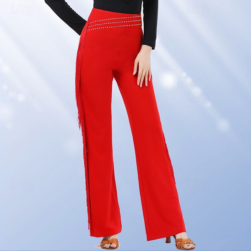 dambyxor med vida ben och strassfransar 2026 - $56.99 –P9