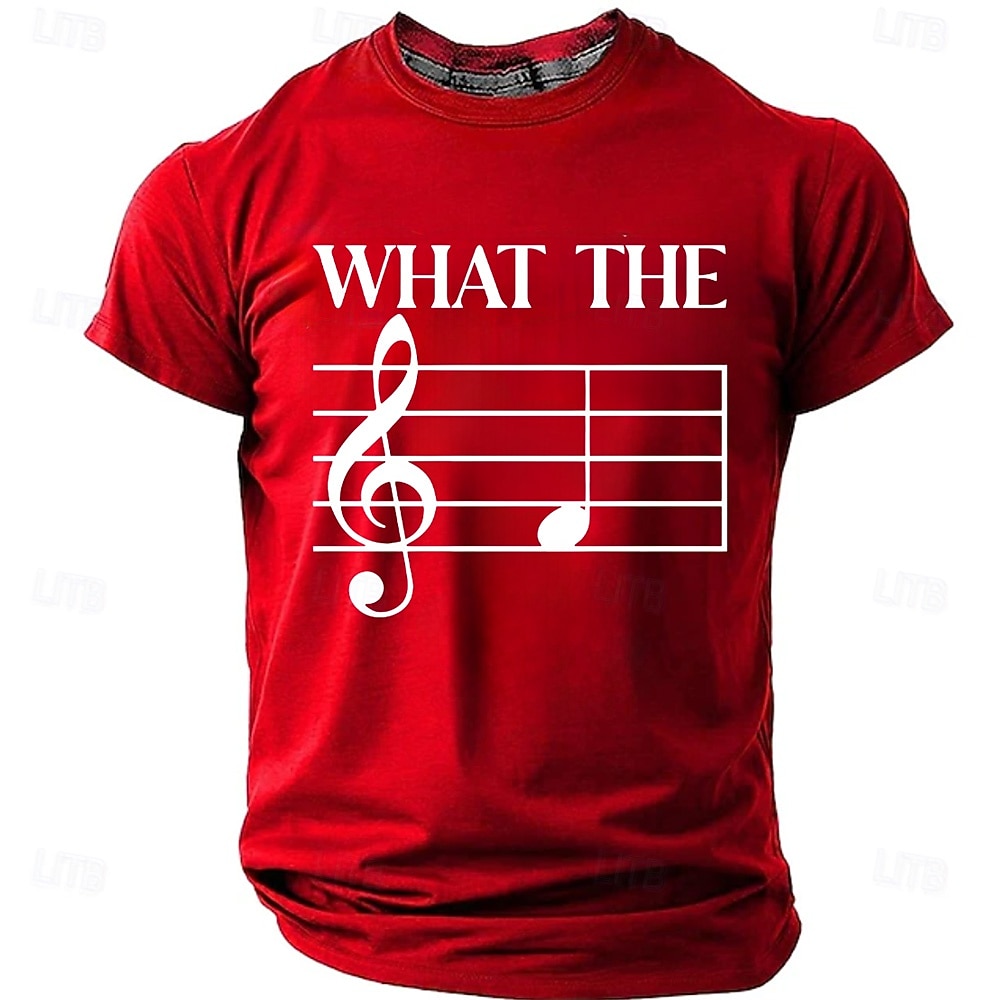 Heren T-shirt met muziekwoordspeling, vioolsleutel, humoristische, sarcastische en originele print, sportief, normale pasvorm, cadeau voor muzikanten, muziekleraar, casual, designer kleding, maten S, 2026 - $22.99 –P4
