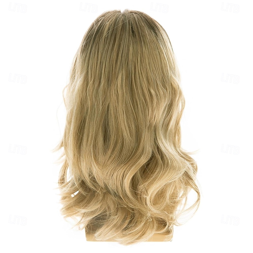 peruci lungi blonde pentru bărbați, perucă sintetică ondulată stratificată, pentru cosplay, petrecere 2026 - $31.99 –P2