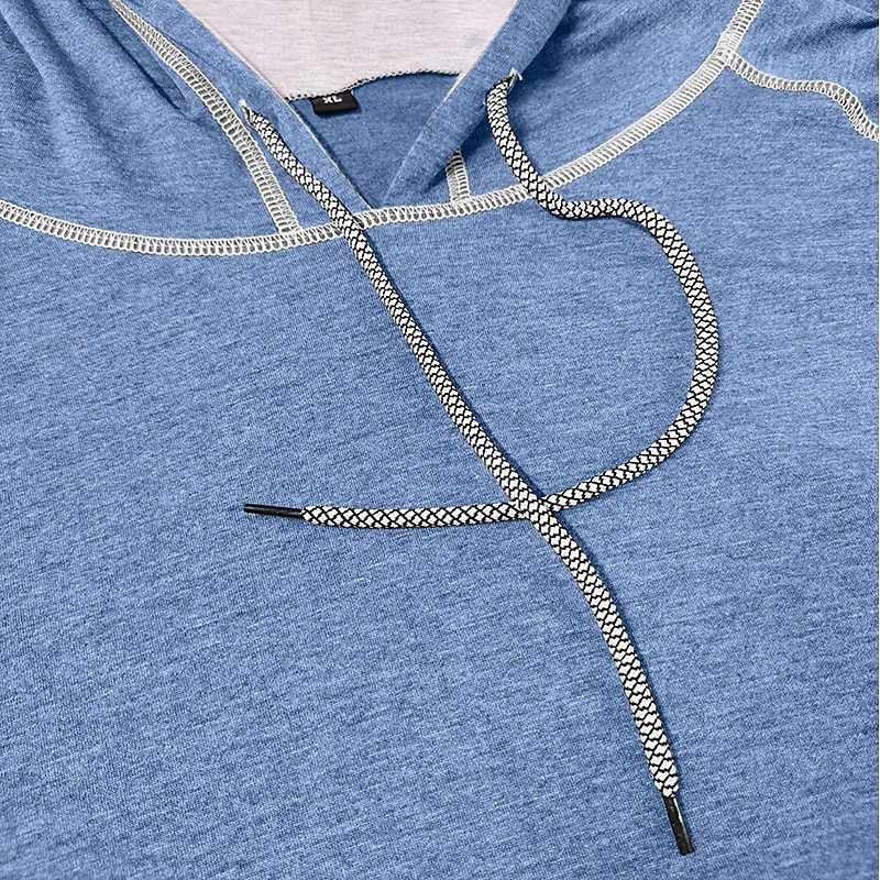 Муж. Футболка Толстовка С короткими рукавами Короткие рукава Толстовка с капюшоном Лето Весна Все сезоны Сплошной цвет Мода Оригинальный рисунок Спортивные Классический Капюшон Рукав «реглан» 2026 - $20.99 –P3