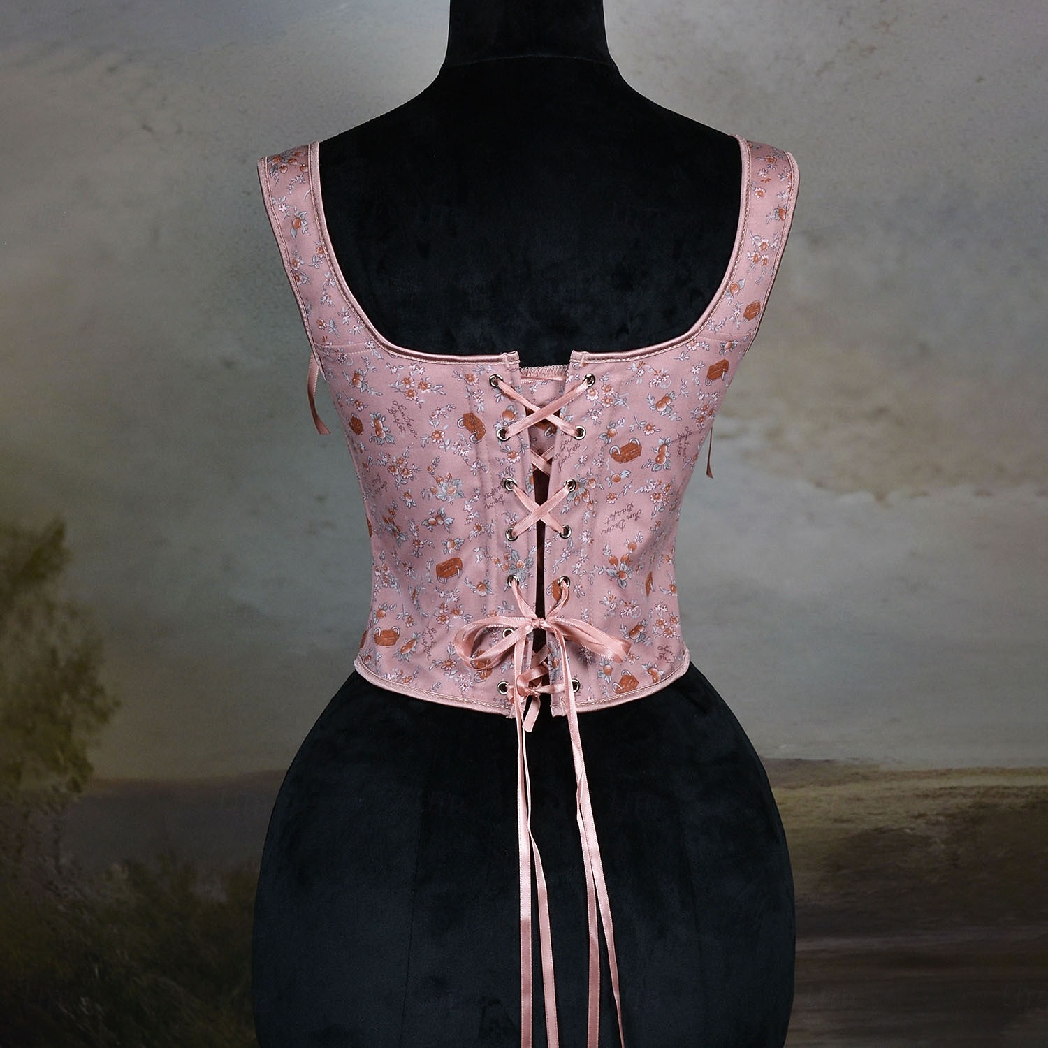 Kostymer i middelalderstil Renessanse Cottagecore Korsett Bodice Viking Bonde Blondér Blomstret Kostyme Dame Keltisk fantasi Halloween Karneval Ytelse LARP Ren Faire Voksne Korsett 2026 - $38.99 –P2