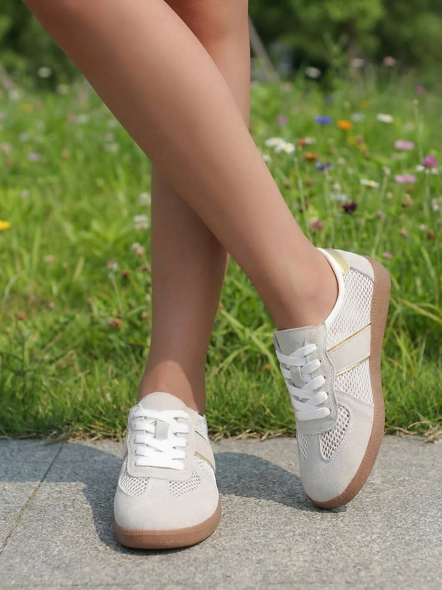 Women's Breathable Mesh Casual Sneakers – Lightweight Lace-Up Walking Shoes, Comfortable Summer Sport Style Trainers for Women, Ideal for Travel, Beach Walks, Daily Wear and Outdoor Activities 2026 - $34.99 –P6