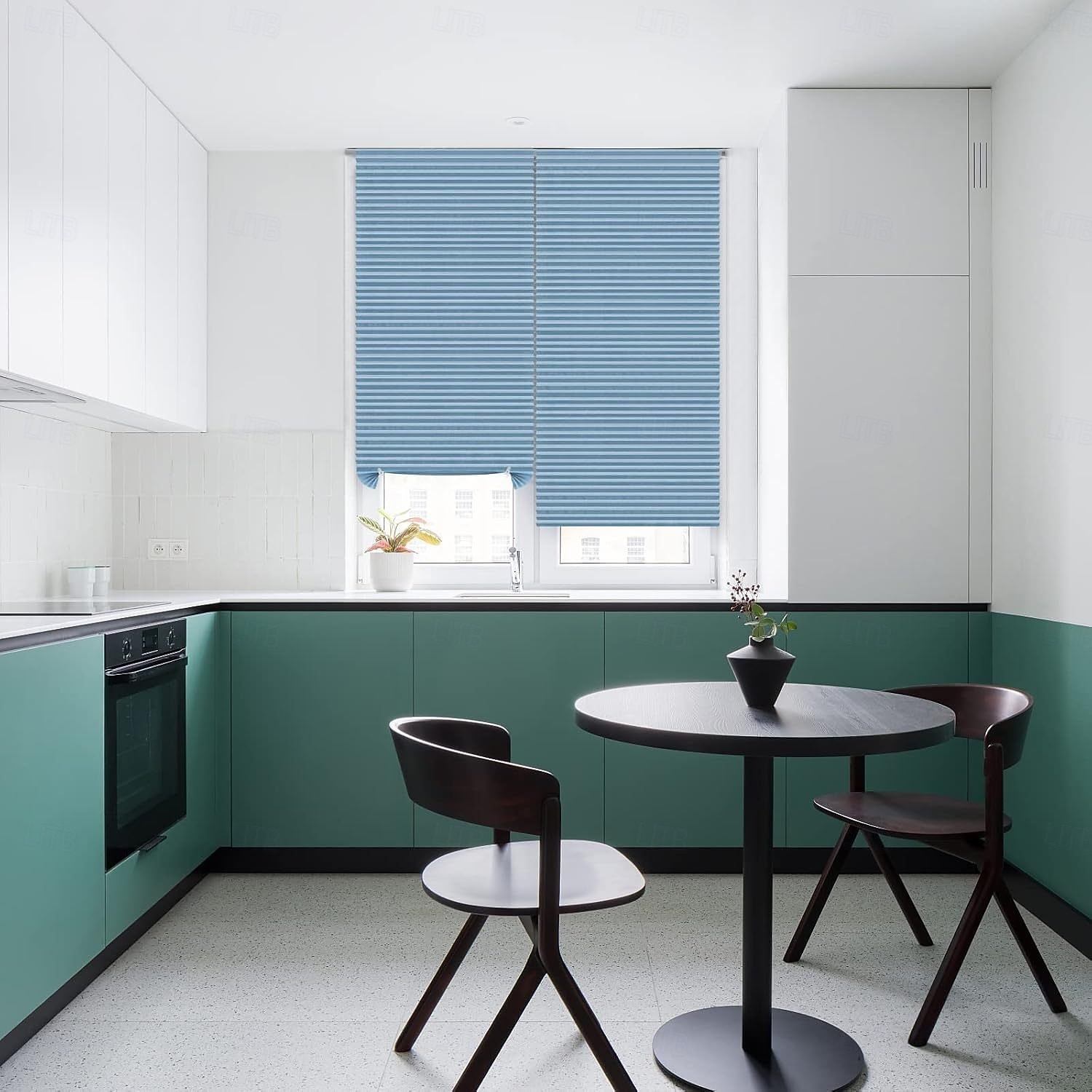 Cortinas opacas, persianas temporales sin taladro, estores plisados autoadhesivos para ventanas, cubierta de privacidad para dormitorio, habitación de residencia estudiantil o apartamento. 2026 - $11.49 –P10