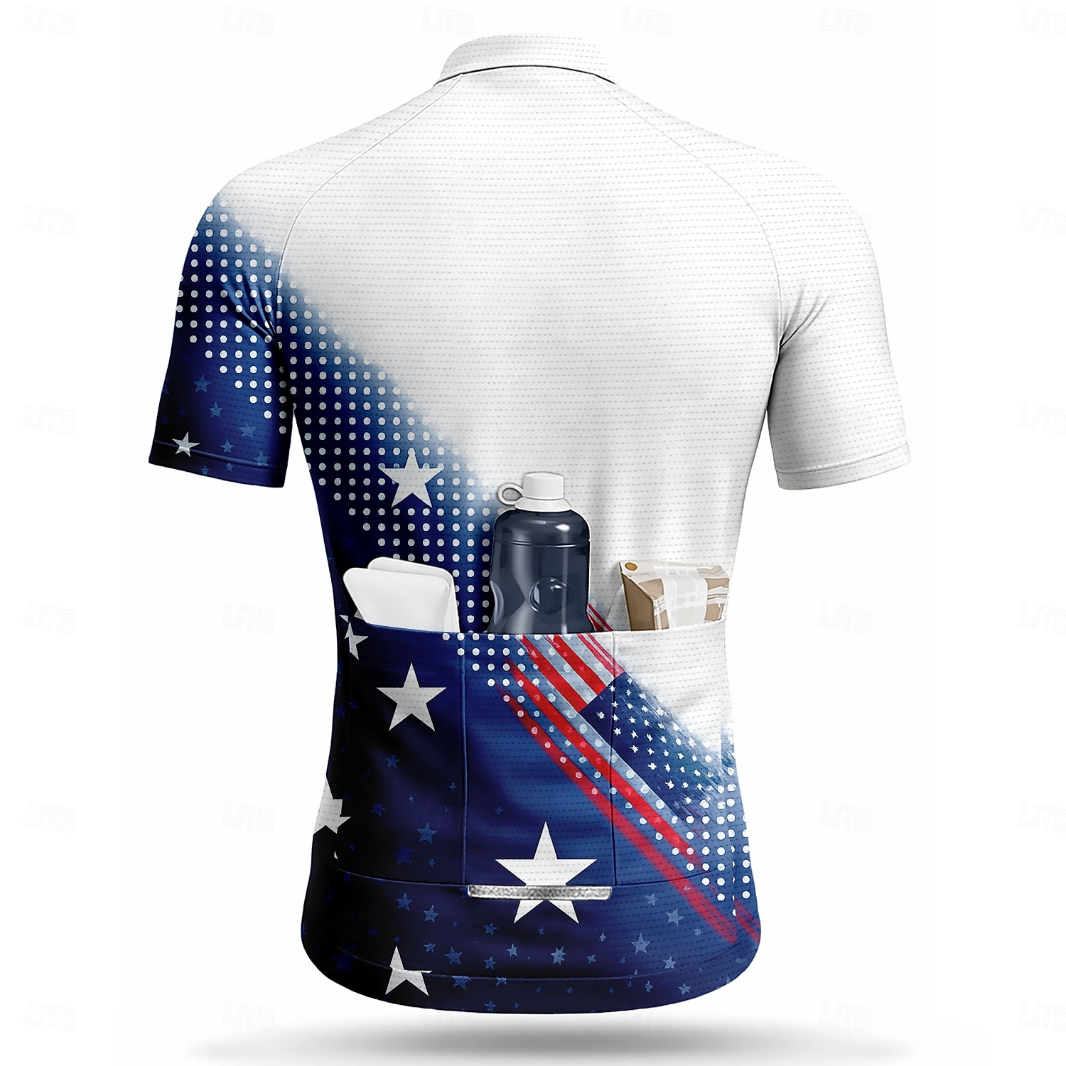 250° anniversario dell'America Giornata dell'indipendenza Giorno dell'Indipendenza americana Da uomo Maglia da Ciclismo Bandiera Americana Manica Corta Bicicletta Maglia Top con 3 tasche posteriori del 2026 a $30.99 –P3