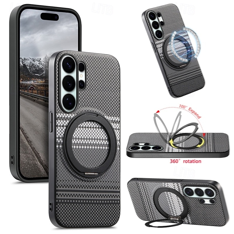 Phone Case For Samsung Galaxy S26 S25 Edge S24 FE S23 Ultra Plus A56 A36 A26 A16 A35 5G A15 Magnetic Adsorption with Stand Holder Shockproof TPU PU Leather 2026 - $16.99 –P1