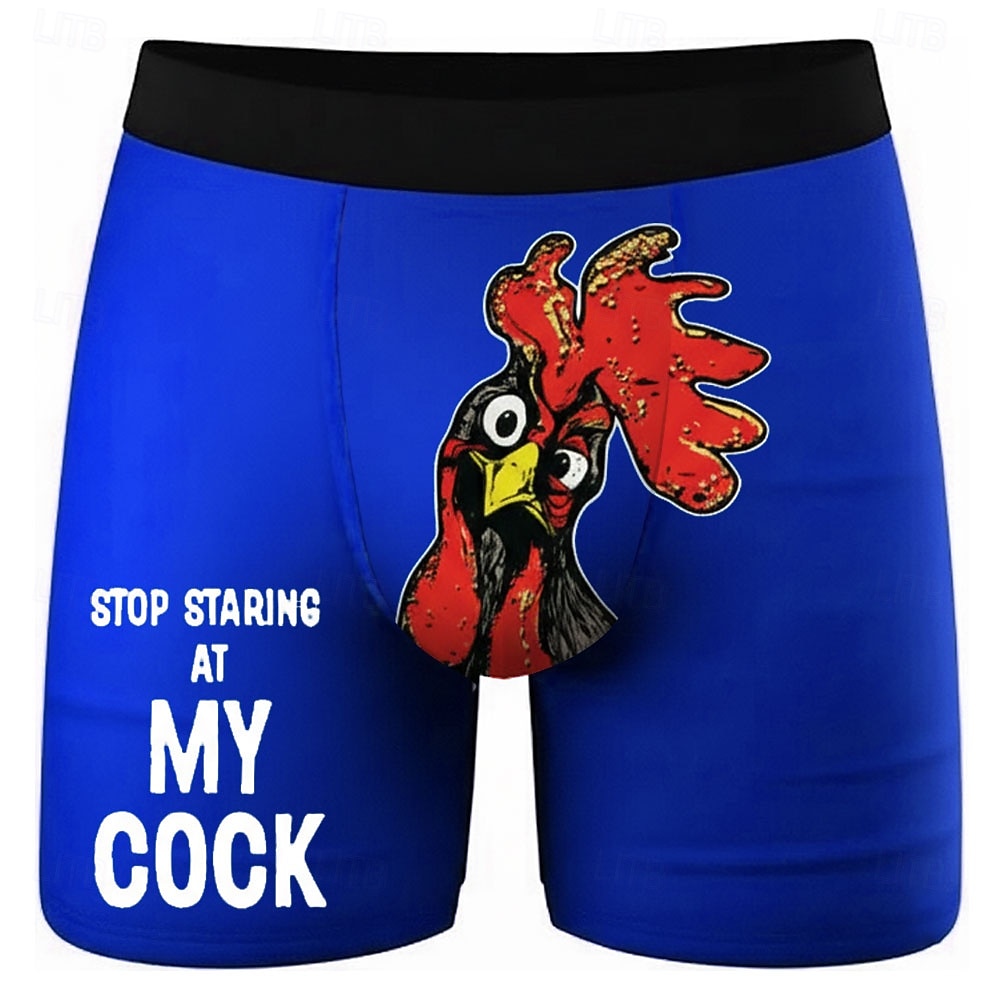 Per uomo Gallo Pulcino Gergo divertente Boxer elasticizzati Costume nuoto a pantaloncino Pantaloncini da bagno boxer Divertente Casuale Casa Vacanza al Mare Fascia Elastica Traspirante Biancheria del 2026 a $16.99 –P4