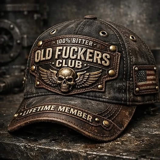 Old Fuckers Club Vintage Baseball Cap, Distressed Skull Patch Trucker Hat for Men, Retro Patriotic USA Flag Adjustable Dad Hat, Funny Gag Gift for Dad Grandpa Husband 2026 - $25.99 –P2