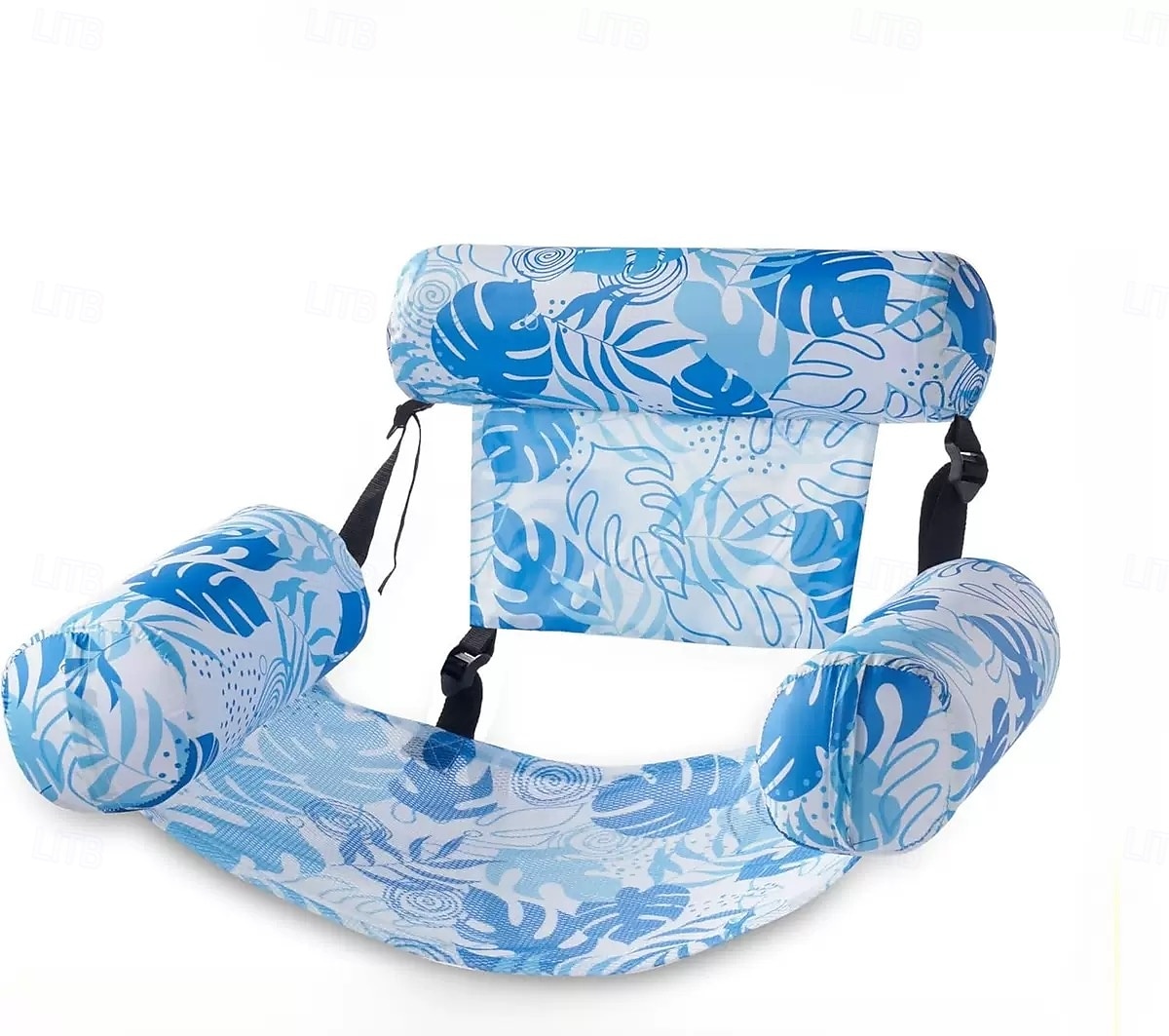 Aufblasbarer Poolstuhl, gepolsterte Schwimmliege aus PVC-Oxford-Gewebe mit Poolnudelhalterung, Poolliege für Erwachsene für Pool, See, Strand, Gartenparty, sommerliche Entspannung 2026 - $31.99 –P11