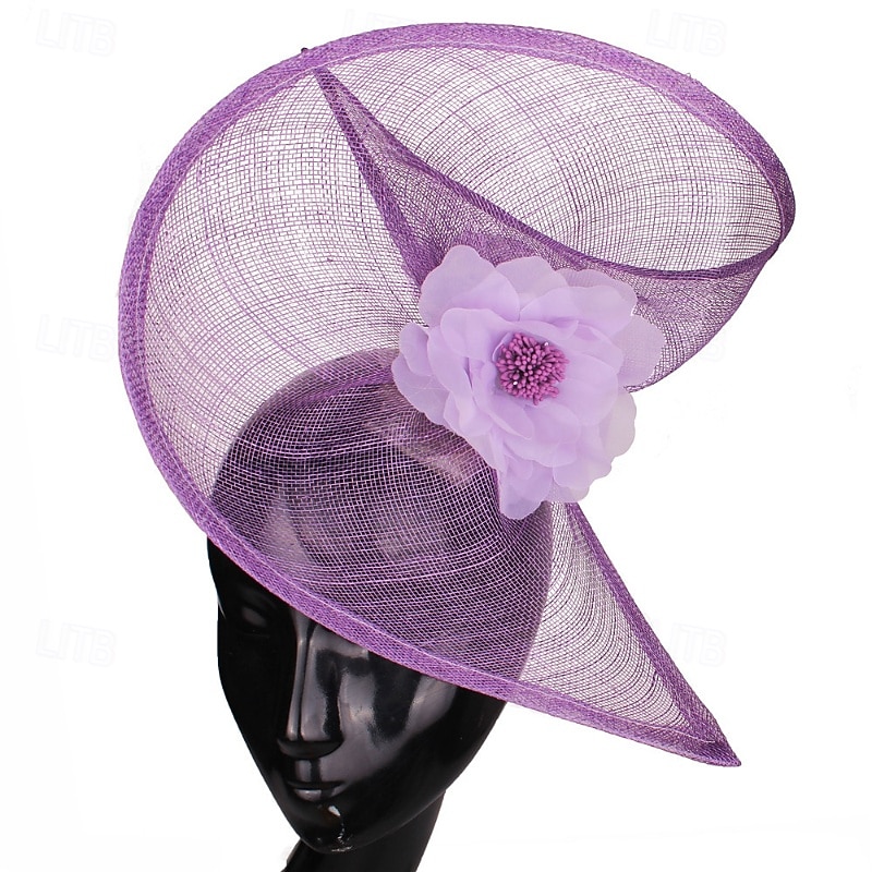 Fascinator Lino Matrimonio Compleanno Elegante Vintage Con Fiore Tulle Copricapo Copricapo del 2026 a $40.99 –P10
