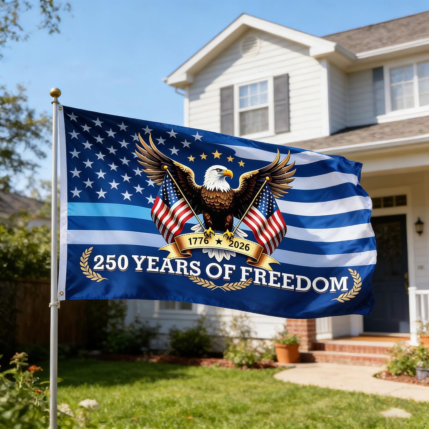 Bandiera degli Stati Uniti per il 250° anniversario, formato 3x5 piedi, ideale per esterni, celebrazioni patriottiche e per la festa dell'indipendenza, perfetta per la casa, il giardino e l'esposizione all'aperto. del 2026 a $21.99 –P1