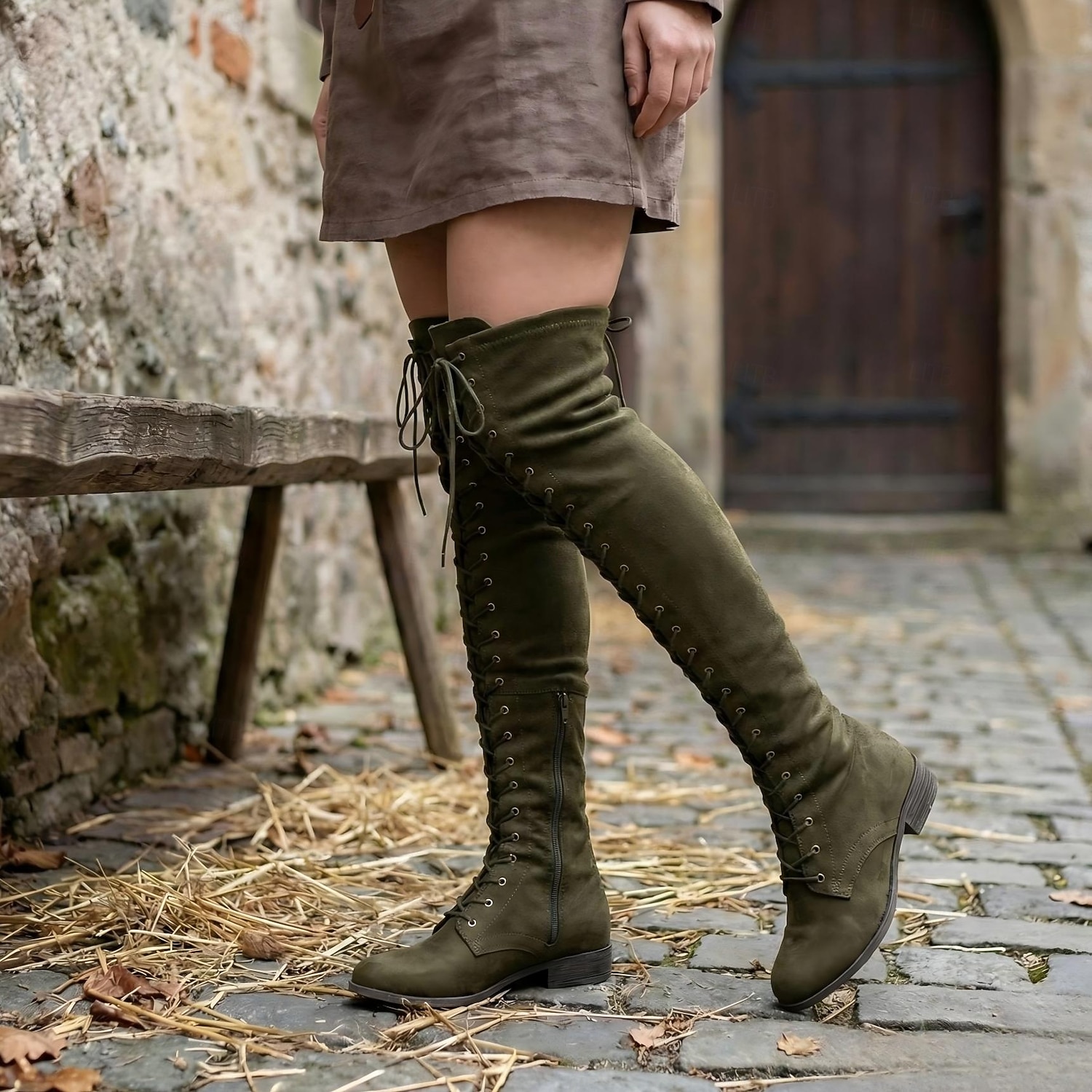 Medieval Renascentista Meias até a coxa Sapatos Botas Elfo Viking Cordões Fantasia Mulheres Dia Das Bruxas Carnaval Espetáculo LARP Ren Faire Adulto Sapatos de 2026 por $38.99 –P6