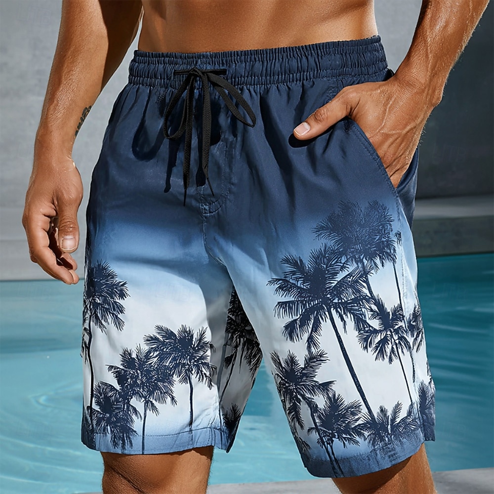 Bărbați Copac de cocos Culoare gradient Plante tropicale Boxeri înot Pantaloni Scurți de Înot Pantaloni Scurti Talie medie Hawaiană Vacanta la plaja Buzunare laterale Căptușeală din plasă Talie 2026 - $20.99 –P2