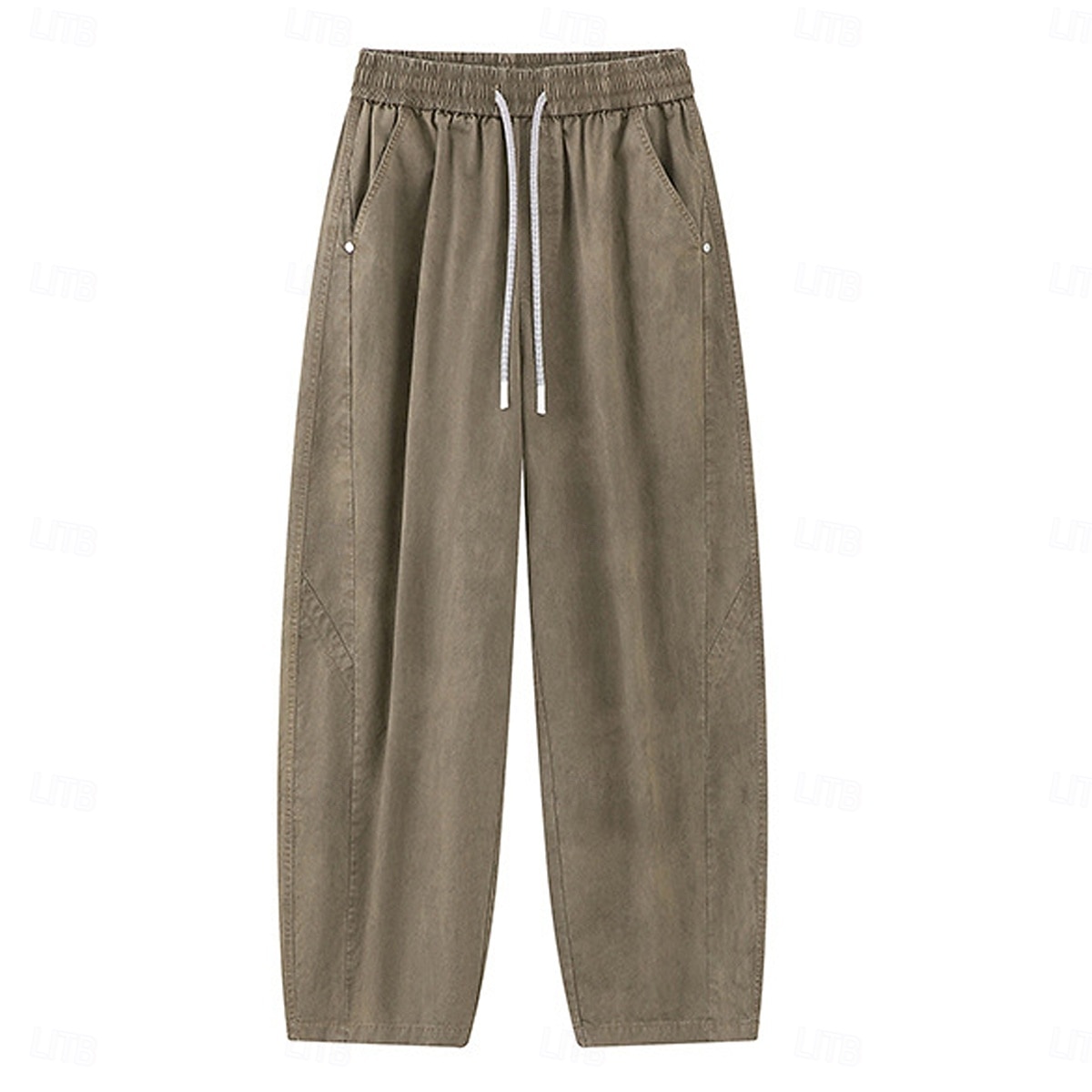 Per uomo Pantaloni Pantaloni casual 100% cotone Pantaloni Larghi Pantaloni lavati con acido Coulisse Elastico in vita Semplice Comodità Traspirante Lunghezza intera Casuale Quotidiano All'aperto Moda del 2026 a $31.99 –P6