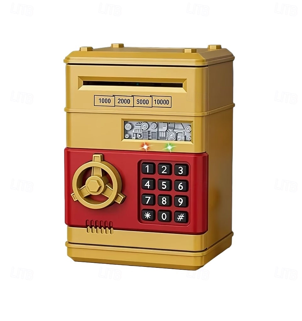 Elektronická mincovní banka s ochranou heslem, ABS materiál, bankomat, digitální mince a vklad hotovosti, hudební hračka, dárek pro děti pro rané učení a vzdělávání 2026 - $20.99 –P16