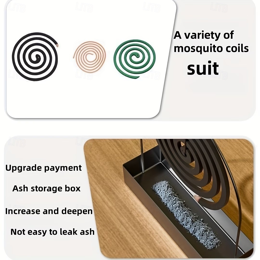 2PCS Metal Mosquito Coil Holders, Hanging Incense Burner Stand for Mosquito Repellent Coils, Decorative Coil Holder for Living Room, Bedroom, Patio, Balcony, Outdoor Camping 2026 - $9.99 –P8