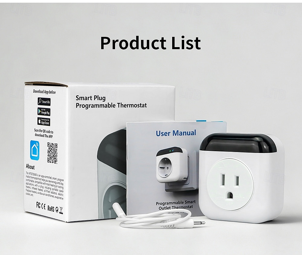 Programmable Smart WiFi Thermostat Plug Mini Temperature Controller 10A Plug-in Socket APP Control Voice Control Schedule Timer Electric Switch for Heating Cooling Appliances 2026 - $64.99 –P15
