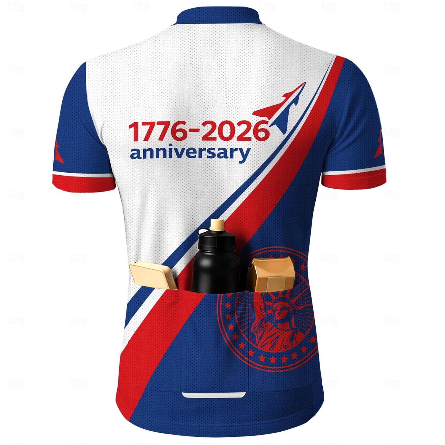 250º Aniversário da América Dia da Independência Masculino Camisa para Ciclismo Jersey em declive American US Flag Manga Curta Moto Camisa / Roupas Para Esporte Camiseta com 3 bolsos traseiros de 2026 por $30.99 –P2