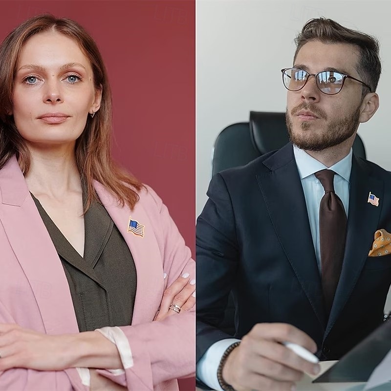 spille da bavero con bandiera americana patriottica – spille smaltate con la bandiera degli Stati Uniti che sventola per giacche, abiti &magliette – 4 luglio, giorno dell'indipendenza, 250° del 2026 a $15.99 –P5