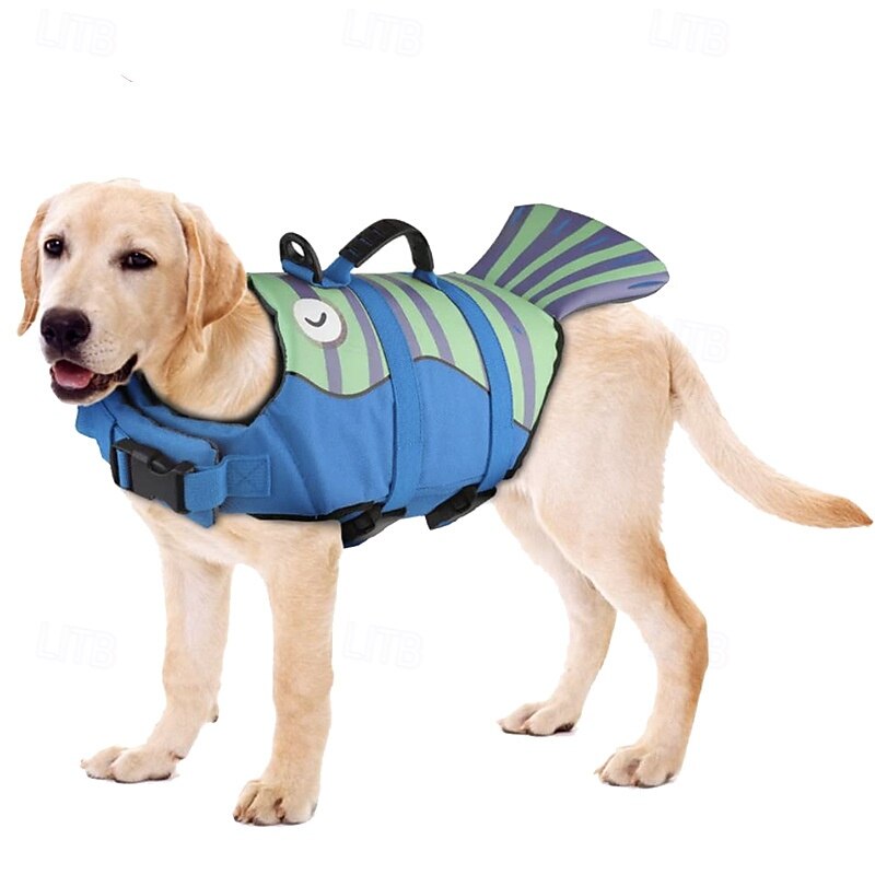 Shark Dog Safety Life Vest, Mermaid Dog Life Vests for Swimming with Superior Buoyancy and Rescue Handles for Swimming Pool Beach Boat 2026 - $28.99 –P15