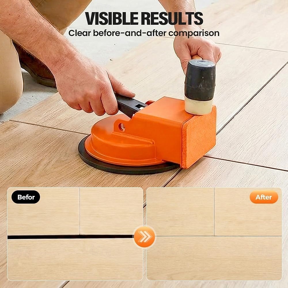 Floor Gap Fixer Tool, Heavy-Duty Laminate Flooring Tools for Wood and Vinyl Planks, Carbon Steel Floor Suction Cup Tool with Rubber Pad, Adjustable Height Setter Close Unsightly Seams 2026 - $22.99 –P2