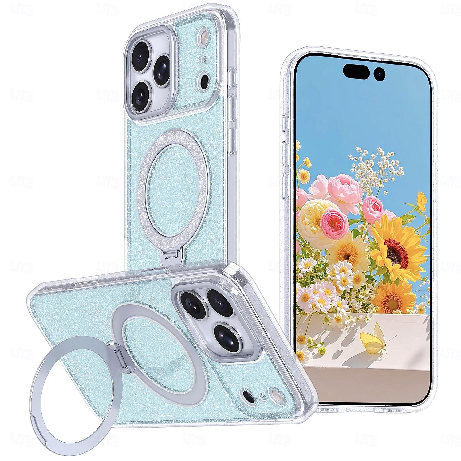 teléfono Funda Para iPhone 17 Air 17 Pro Max iPhone 17e 16 15 14 Pro Max Plus 16e 13 Pro Max Funda Trasera adsorción magnética con Soporte Traslúcido Soporte de carga inalámbrica TPU Acrílico 2026 - $20.99 –P2