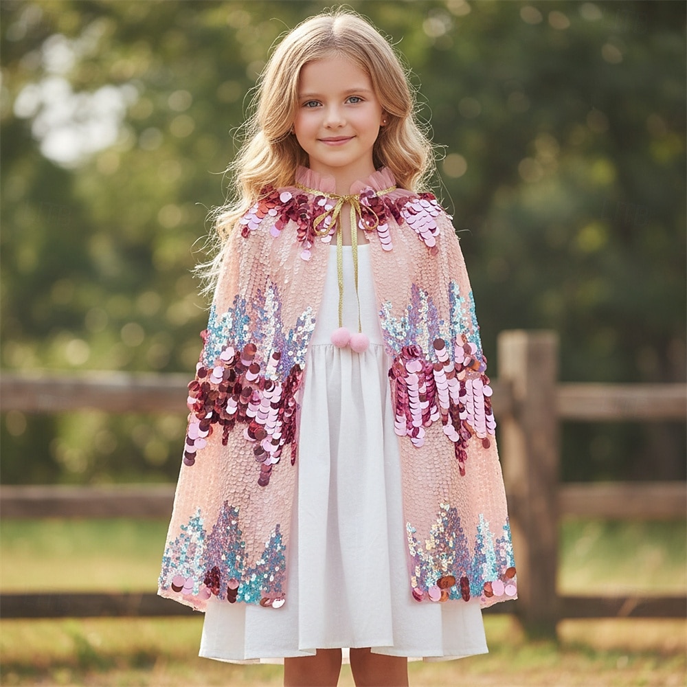 Sirena Principessa Mantello Costume per festa a tema Film Cosplay for Ragazze Bambini Mascherata Quotidiano Feste Ferie del 2026 a $23.99 –P1