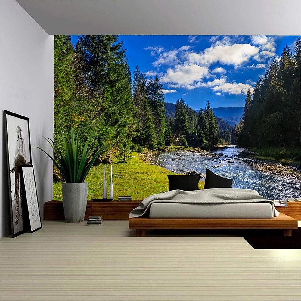 tropisk strand kokosnøttre landskap billedvev naturskjønt veggteppe til soverom stue sovesal universitetsrom hjemmedekor fotobakgrunn 2026 - $14.99 –P8