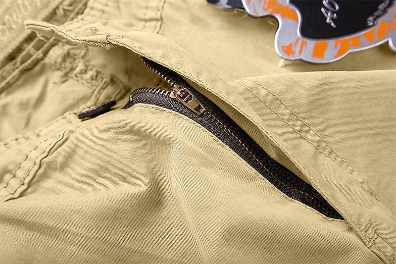 Voor heren Cargoshorts Korte broek Wandelshorts Zak Effen Comfort Draagbaar Kuitlengte Werk Casual Dagelijks Modieus Streetwear Leger groen Zwart 2026 - $40.99 –P10