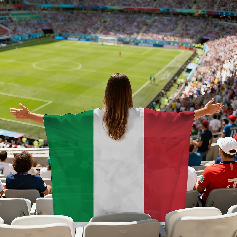 Partita mondiale di calcio 2026 Mantello Costume Bandiera Ventilatori Adulti Unisex Feste Partita di calcio Evento di calcio Vestirsi del 2026 a $17.49 –P6