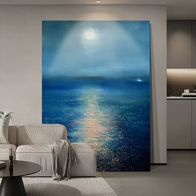 Handmade Oil Painting Hand Painted Vertical Abstract Floral / Botanical Modern Rolled Canvas (No Frame) 2026 - $105.99 –P5