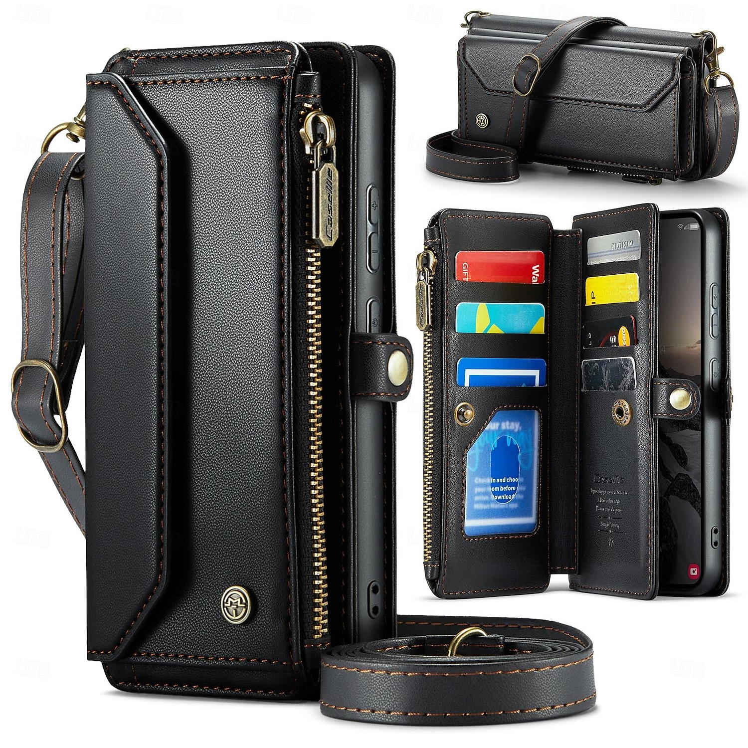 teléfono Funda Para Samsung galaxia S26 S26 Ultra Plus Tarjetas billetera con Soporte Cremallera con cordón Retro TPU Cuero de PU 2026 - $29.99 –P1