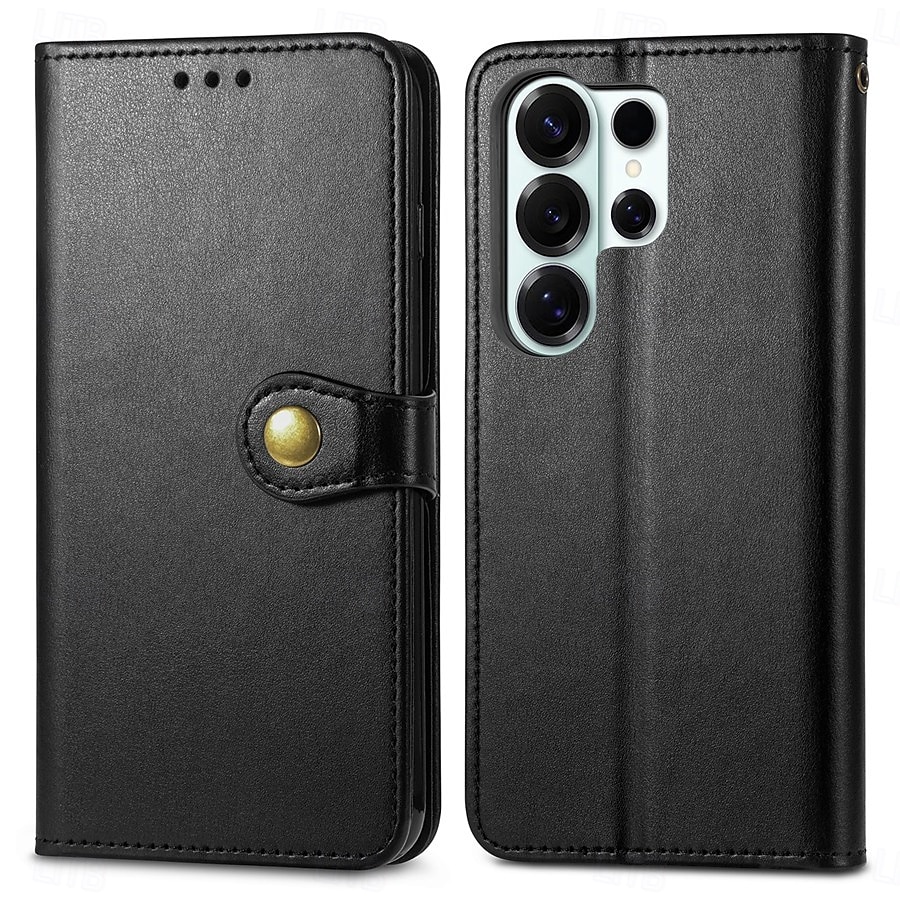 Phone Case For Samsung Galaxy S26 S26 Plus S26 Ultra Wallet Case Flip Cover with Wrist Strap Kickstand Retro TPU PU Leather 2026 - $14.99 –P2