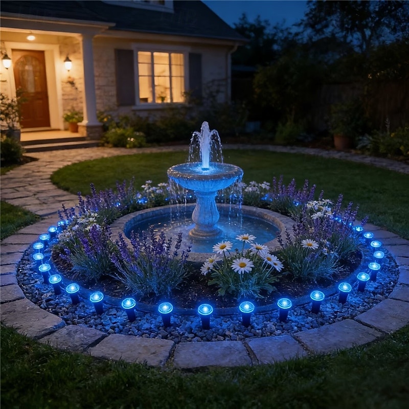 Solar-Powered Led Path Garden Lights  Purple Fairy Lights 30LED IP44 Waterproof  And Durable Recessed Outdoor Garden Lights Suitable For Decorative Lighting Of Walkways Lawns, Camping Parties 2026 - $34.99 –P18