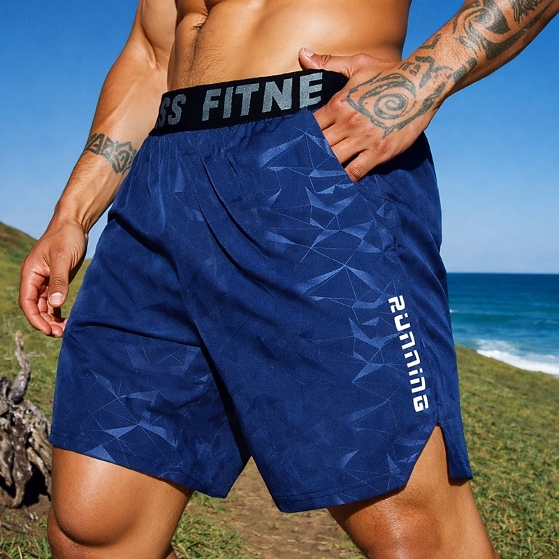 Ανδρικά Pantaloni Scurți de Alergat Αθλητικά σορτς Σορτς γυμναστικής Τσέπες Κοντά Παντελονάκια Καθημερινά ΕΞΩΤΕΡΙΚΟΥ ΧΩΡΟΥ Διακοπές Καλοκαίρι Ελαφρύ Αναπνέει Γυμναστήριο προπόνηση Περπάτημα Τζόγκινγκ 2026 - $6.49 –P1