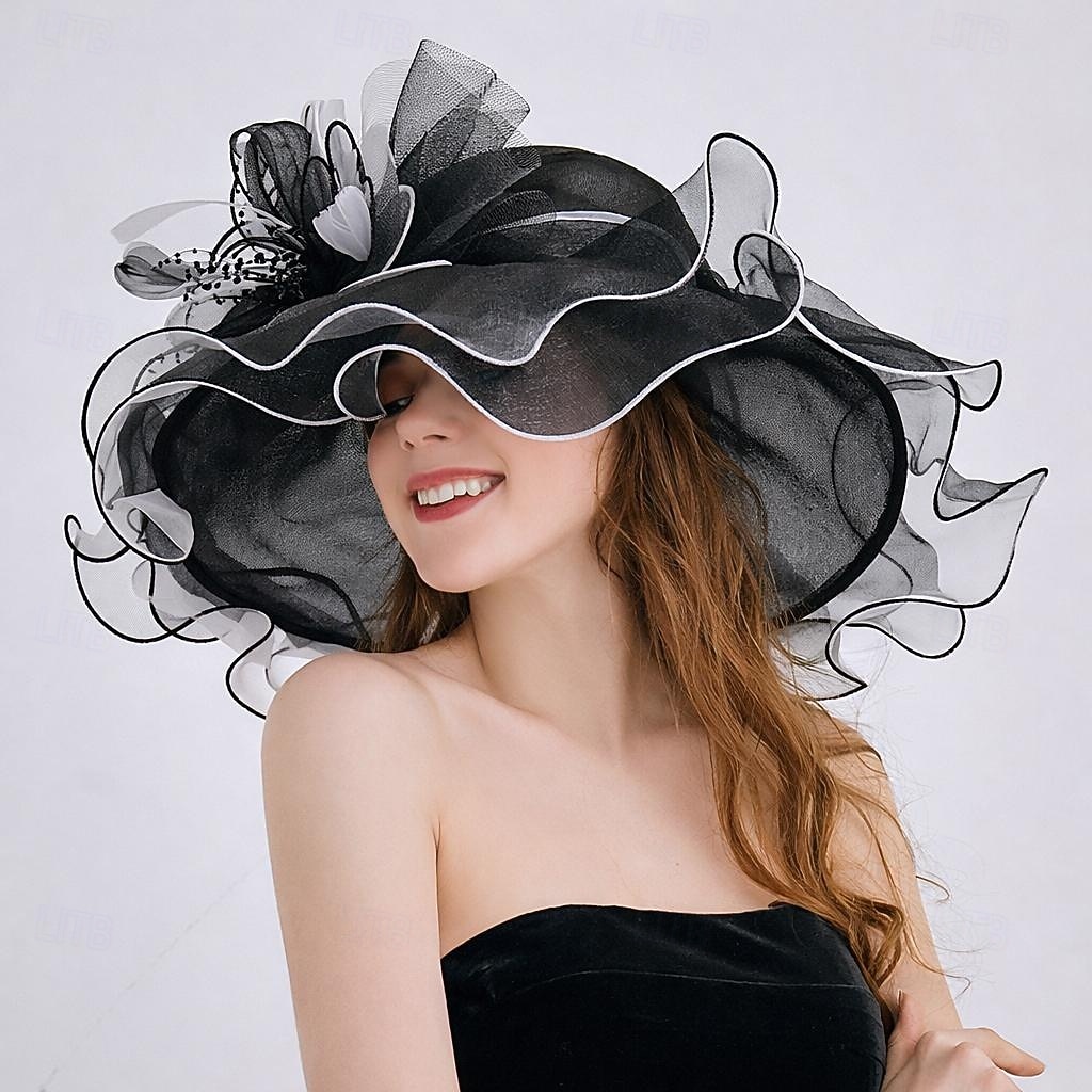 Derby Cappello Cappello da chiesa Cappello Kentucky Derby Gentildonna Nobildonna Costume Per donna Derby Ascot Festival delle corse di cavalli Adulti Cappello Primavera & Estate del 2026 a $36.99 –P3