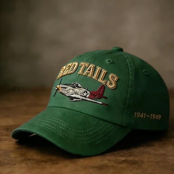 Tuskegee Airmen „Red Tails“ Heritage Cap – bestickte Baseballkappe, verstellbarer Riemen, zum Gedenken an die Jahre 1941–1949, Geschenk für Männer aus der Militärluftfahrt & Frauen 2026 - $21.99 –P3