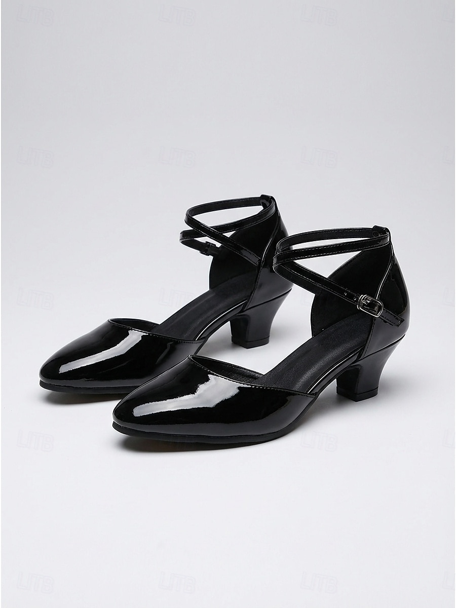 Классические женские туфли в стиле Гэтсби 1920-х годов, темно-красные, из лакированной искусственной кожи – элегантные туфли-мэри-джейн с ремешком на щиколотке для вечеринок в стиле «ревущих 20-х» и 2026 - zł111.93 –P4