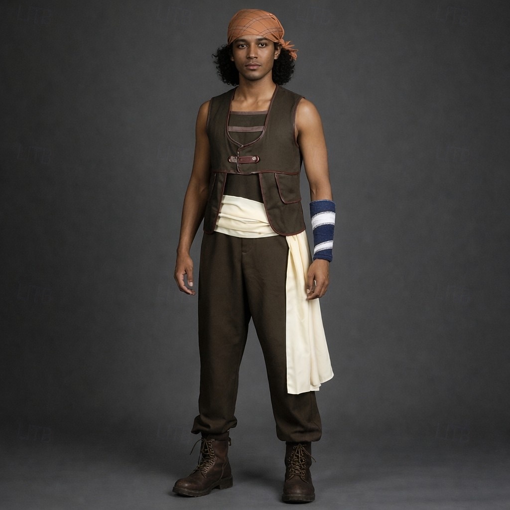 Havsäventyrare Usopp Stråhattpirat Animé Cosplay-kostym Cosplay-kostymer Halloween Karnival Comic Con Anime Expo Väst Byxor Huvudbonad Till Herr Vuxen 2026 - $68.99 –P1