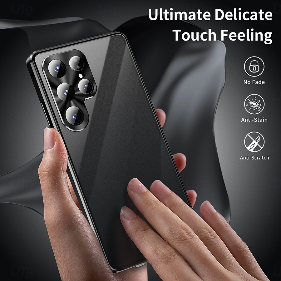 Phone Case For Samsung Galaxy S26 S26 Plus S26 Ultra Novelty Magnetic Adsorption Slim Case Detachable with Screen Protector Anti peep Metal ABS+PC 2026 - $30.99 –P3