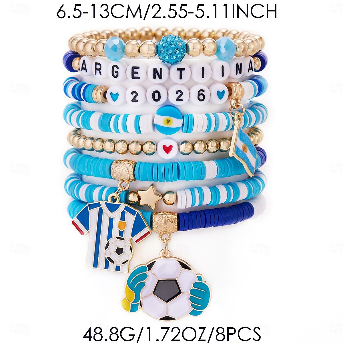 Världsfotbollsmatch 2026 armband Fotbollsmamma Fläkt Cosplay Vuxna Dam Maskerad Fest Fotbollsmatch Fotbollsevenemang Klä ut 2026 - $15.99 –P20