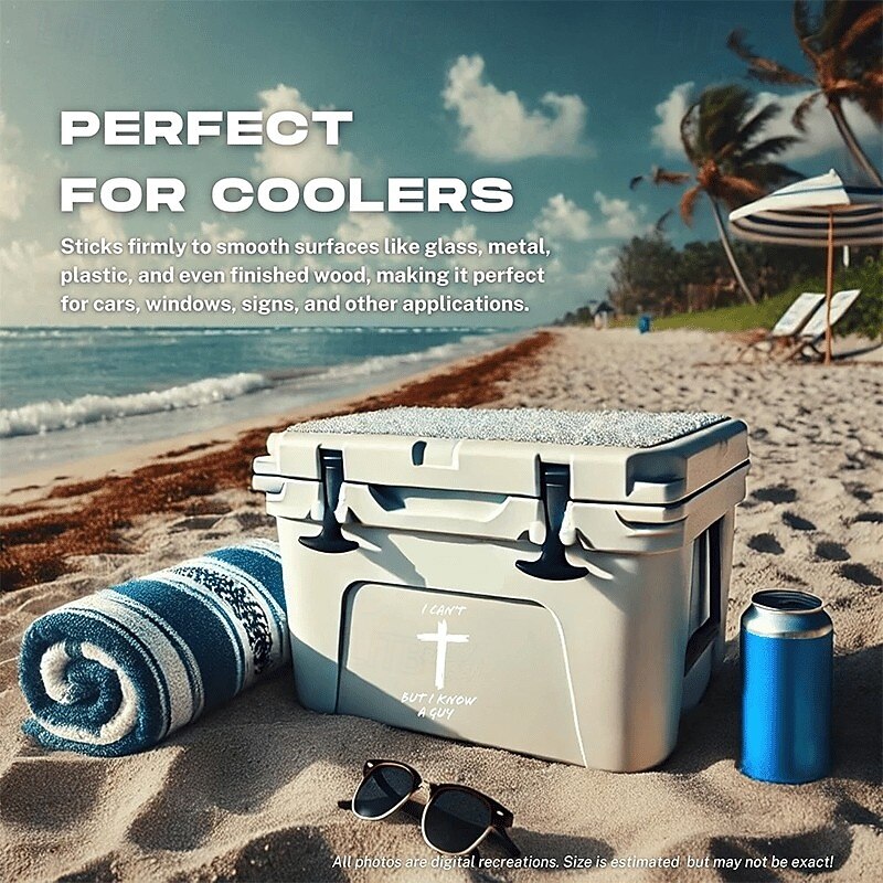 5 Stück – Ich kann es nicht, aber ich kenne jemanden – christlicher Jesus-Kreuz-Autoaufkleber aus Vinyl für Auto, Wand, Fenster, Fahrzeug, wetterfest, viral 2026 - $16.99 –P7