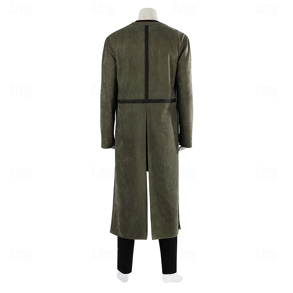 Setti Vintage Keskiaika Renessanssi Päälystakki Housut Viitta lisävarusteiden kanssa Pitkähihainen Soturi Ranger Naamiaispuku Miesten Fantasia Halloween Karnevaali Renessanssin messut LARP Aikuisten 2026 - $334.49 –P5