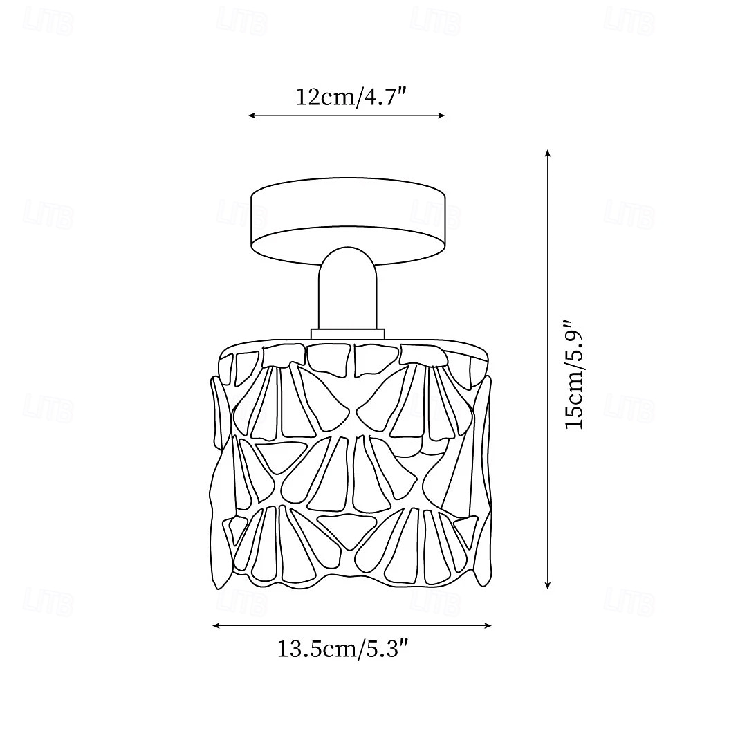 Luminária de teto retrô com vitral azul cilíndrico em vidro com padrão de água, ideal para ilha de cozinha. Luminária de teto vintage ajustável em latão. de 2026 por $146.99 –P4
