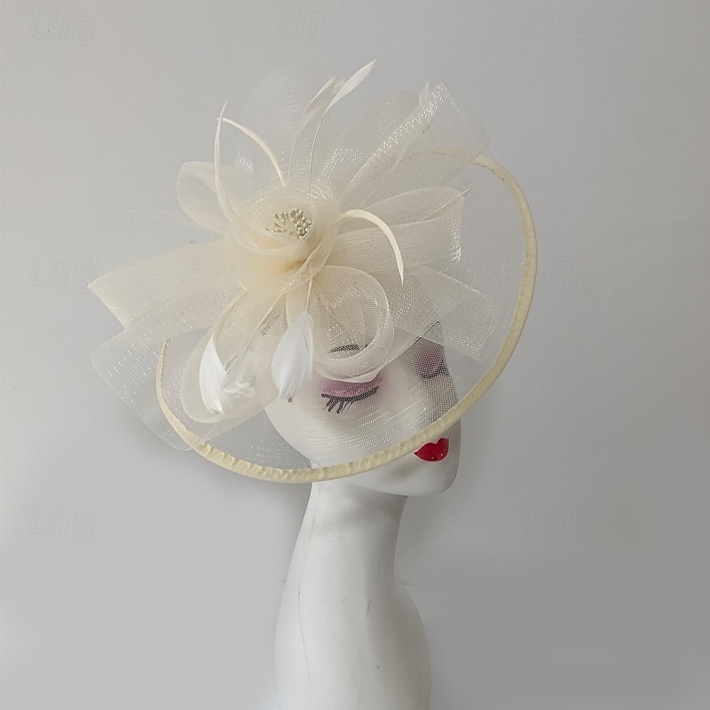 Fascinators Filet Mariage Anniversaire Élégant ancien Mignon Avec Plume Fleur Casque Couvre-chef de 2026 ? HUF 5569 –P3
